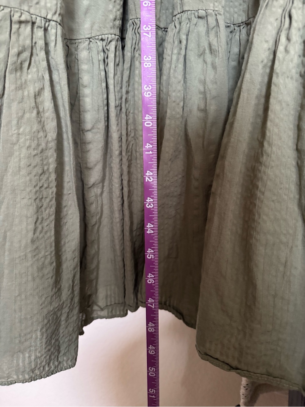 Dotti Olive Green Off-Shoulder Ruffle Maxi Dress - Picture 4 of 7